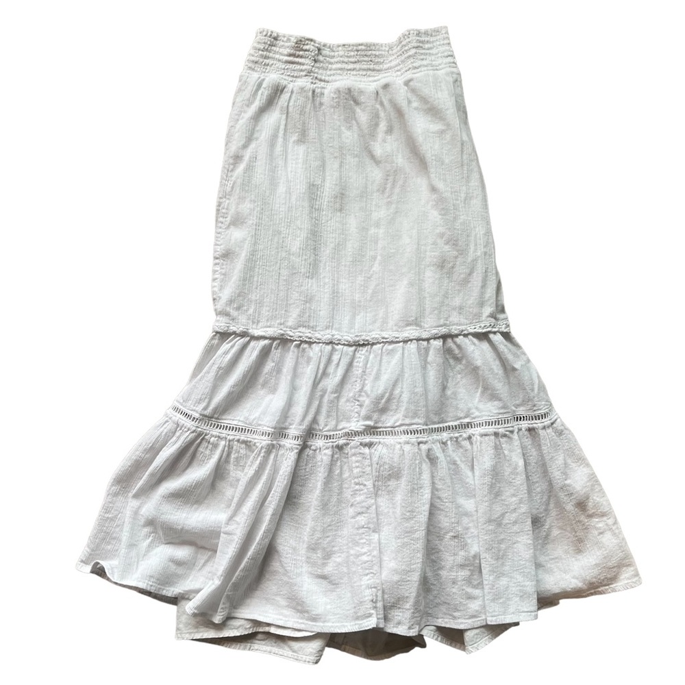 White fairy midi skirt